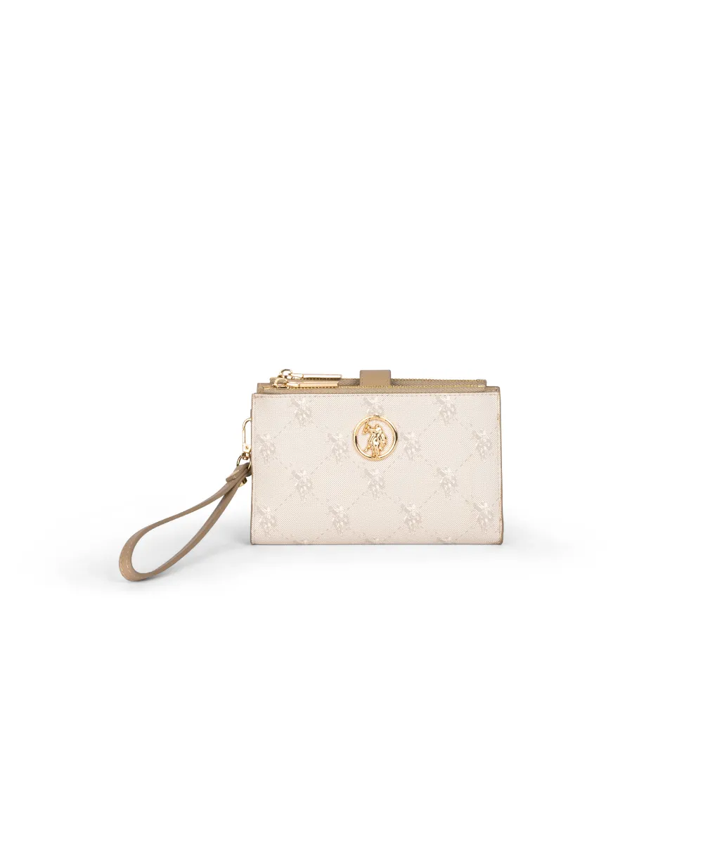 US POLO-WOMEN HAMPTON POCHETTE WALLET IN NUDE