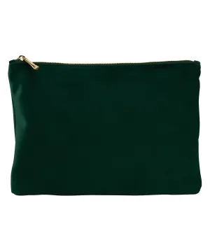 Velvet accessory pouch | Dark Emerald