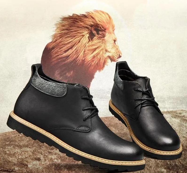 West Louis Classic Vintage Desert Genuine Leather Boots
