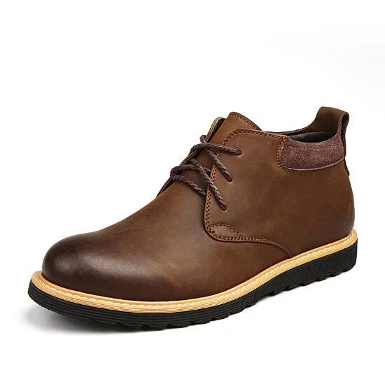 West Louis Classic Vintage Desert Genuine Leather Boots