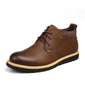 West Louis Classic Vintage Desert Genuine Leather Boots