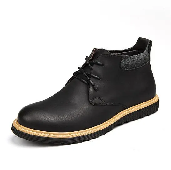 West Louis Classic Vintage Desert Genuine Leather Boots