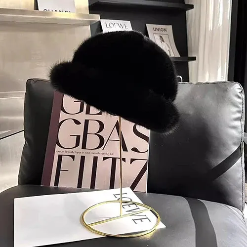 Winter Fashion Genuine Real Mink Fur Winter Warm Women Hat