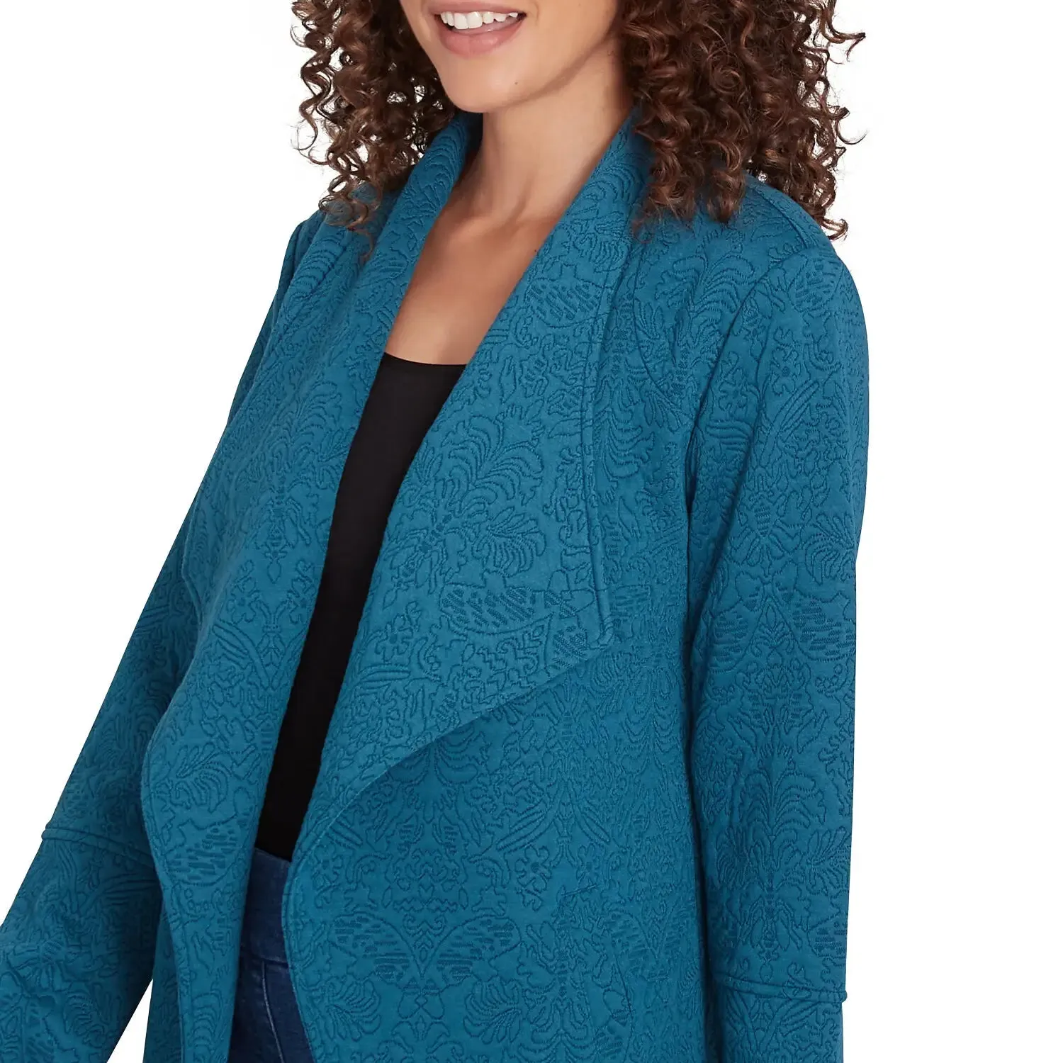 Winter Scroll Quilted Knit Jacket Adriate - Ruby Rd