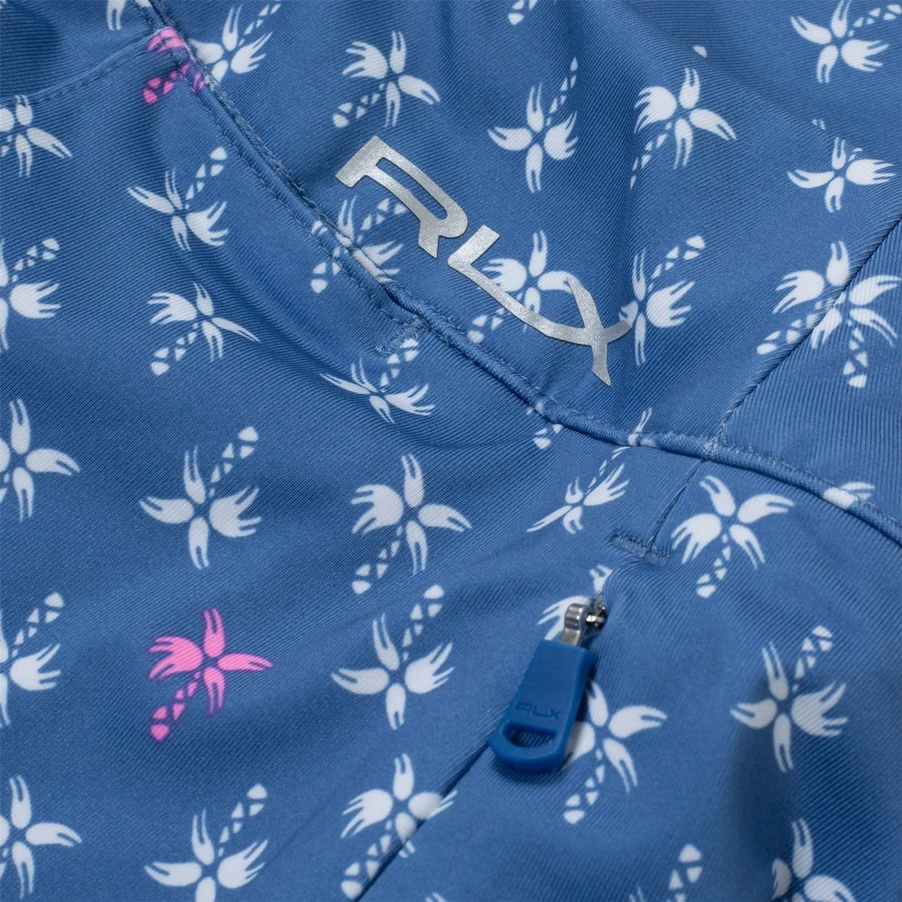 Womens Printed Elite Wicking Jersey Skort 15" French Blue Palms - 2021